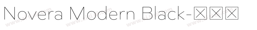 Novera Modern Black字体转换 Novera Modern Black字体转换